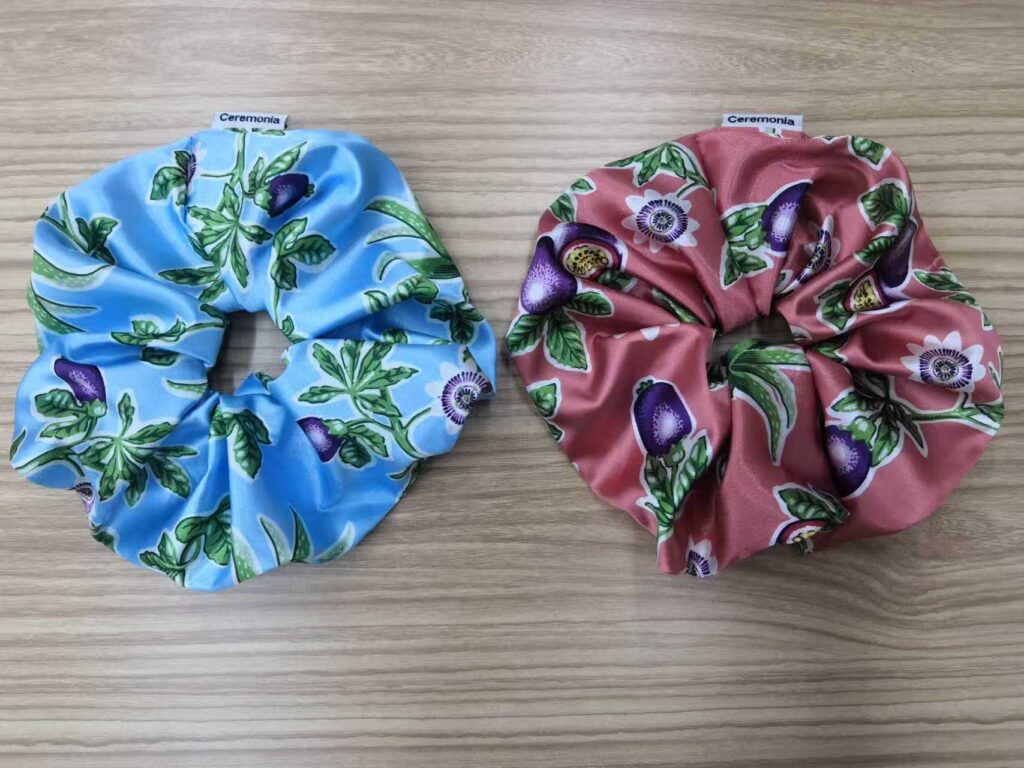 Oversize Floral  hair scrunchies